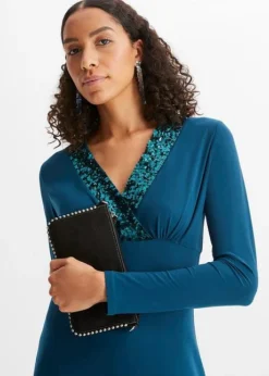 Robe Avec Application De Sequins 11 Robe Avec Application De Sequins -Mode Femme 23204239 0dOyi3Jc