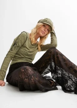 Rainbow Pantalon Avec Dentelle -Mode Femme 23206797 R5Tn3f3L