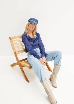 Rainbow Blouse Avec Ruchés En Polyester Recyclé -Mode Femme 23206951 YQvDSETf