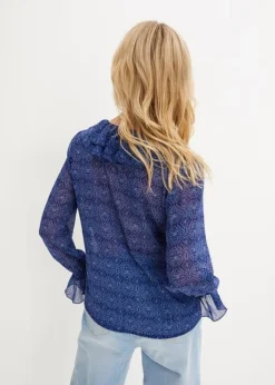 Rainbow Blouse Avec Ruchés En Polyester Recyclé -Mode Femme 23206954 LzteiOAO