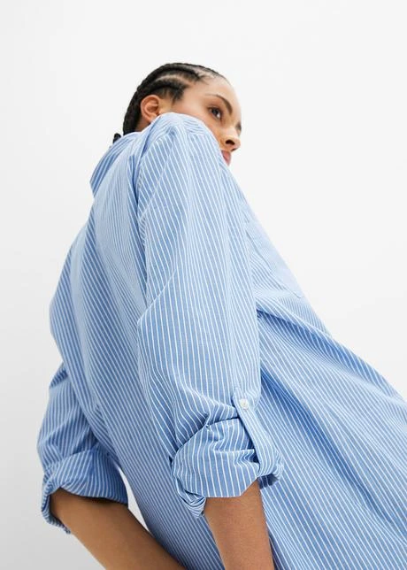 Long Chemisier à Manches Retroussées 6 Long Chemisier à Manches Retroussées – Image 6