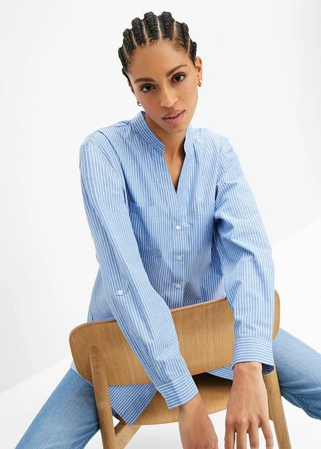 Long Chemisier à Manches Retroussées 5 Long Chemisier à Manches Retroussées – Image 5