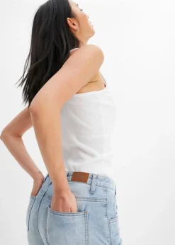 Jean Taille Moyenne Skinny, Raccourci -Mode Femme 23209529 u5cOo3ym