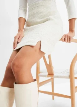 Jupe En Bouclé -Mode Femme 23209701 Lmeqaml7