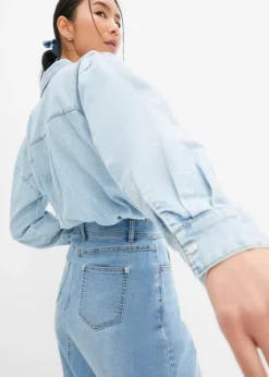 Jupe En Jean Extensible, Taille Haute -Mode Femme 23210722 XIuIBfle