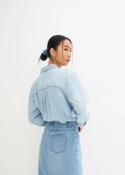 Jupe En Jean Extensible, Taille Haute -Mode Femme 23210723 MyM4mu2t