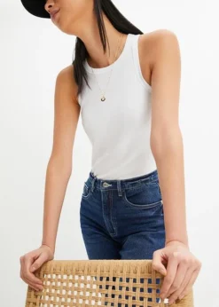 Jean Mom Taille Haute, Cropped -Mode Femme 23210742 4xfCm0rJ