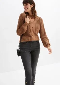 Jean 7/8 Bootcut Avec Boutons Décoratifs -Mode Femme 23213066 sWgL2wjL