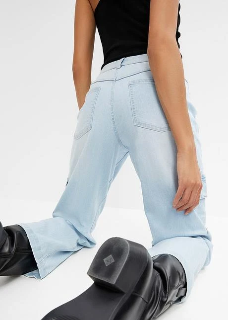 Jean Cargo Taille Moyenne, Stretch 6 Jean Cargo Taille Moyenne, Stretch – Image 6