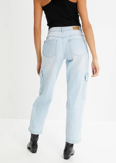 Jean Cargo Taille Moyenne, Stretch 3 Jean Cargo Taille Moyenne, Stretch – Image 3