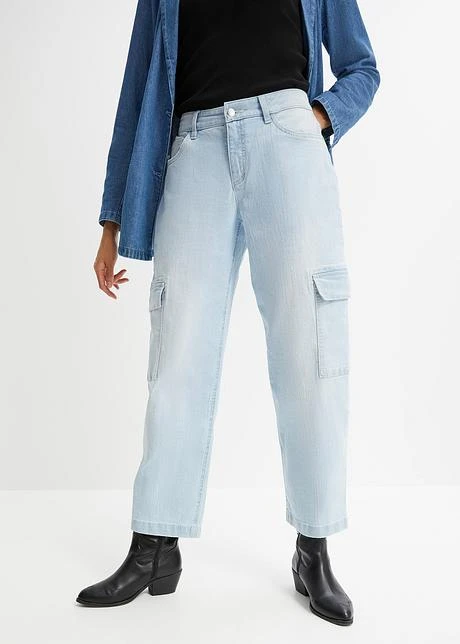 Jean Cargo Taille Moyenne, Stretch 2 Jean Cargo Taille Moyenne, Stretch – Image 2