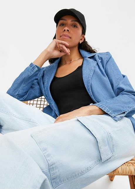 Jean Cargo Taille Moyenne, Stretch 5 Jean Cargo Taille Moyenne, Stretch – Image 5