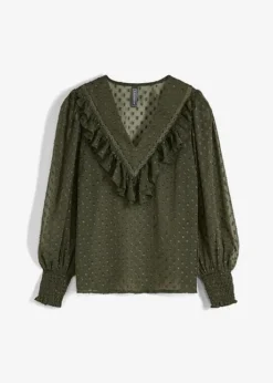 Rainbow Blouse à Ruchés -Mode Femme 23214177 vygf49B8