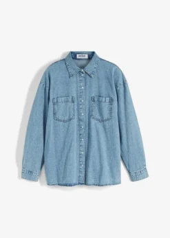 Chemise En Jean Oversize -Mode Femme 23214236 59nj5odR