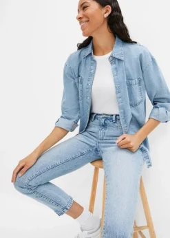 Jean Slim Taille Moyenne, Cropped -Mode Femme 23214394 sirxsuNl