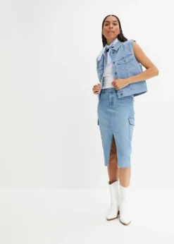 Jupe Cargo En Jean -Mode Femme 23214407 rzoUtyG6