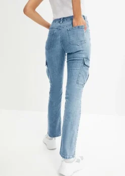 Rainbow Jean Cargo Straight Délavé -Mode Femme 23214446 wccycIDZ