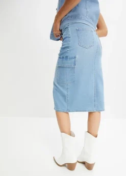 Jupe Cargo En Jean -Mode Femme 23214474 c4vUc0o1