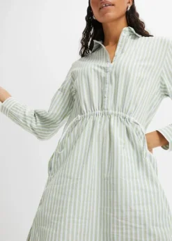 Robe-blouse Avec élastique à La Taille Et Poches, Longueur Genou -Mode Femme 23214649 3NbfteZx