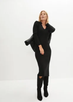 Robe En Maille à Col Polo -Mode Femme 23214762 YkWYxcqy