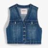 Gilet Sans Manches En Jean Stretch