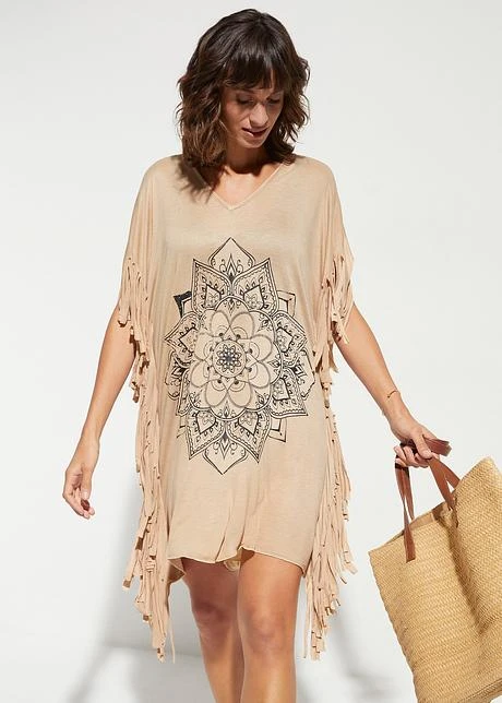 Robe-tunique De Plage En Viscose 4 Robe-tunique De Plage En Viscose – Image 4