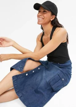 Jupe Extensible Confortable Avec Poches Cargo -Mode Femme 23215763 nUl3clfF