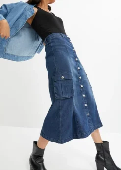 Jupe Extensible Confortable Avec Poches Cargo -Mode Femme 23215767 CAxT9fFs