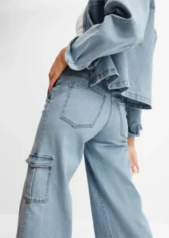 Rainbow Jean Cargo Ultra-large -Mode Femme 23216029 XAsl0GEq