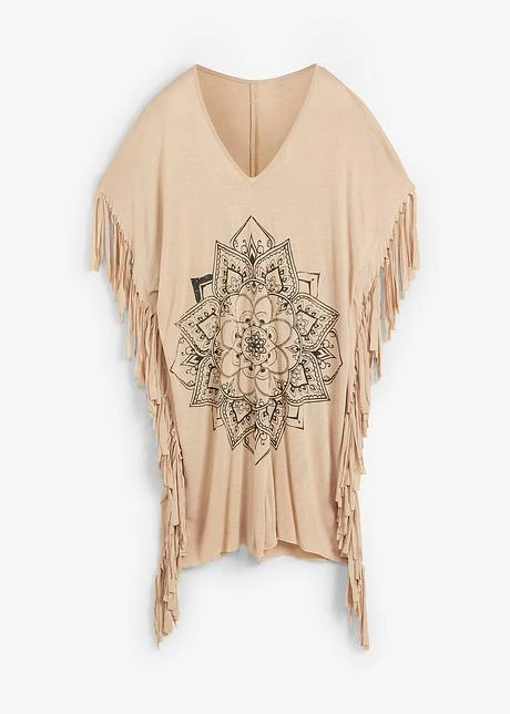 Robe-tunique De Plage En Viscose 1 Robe-tunique De Plage En Viscose