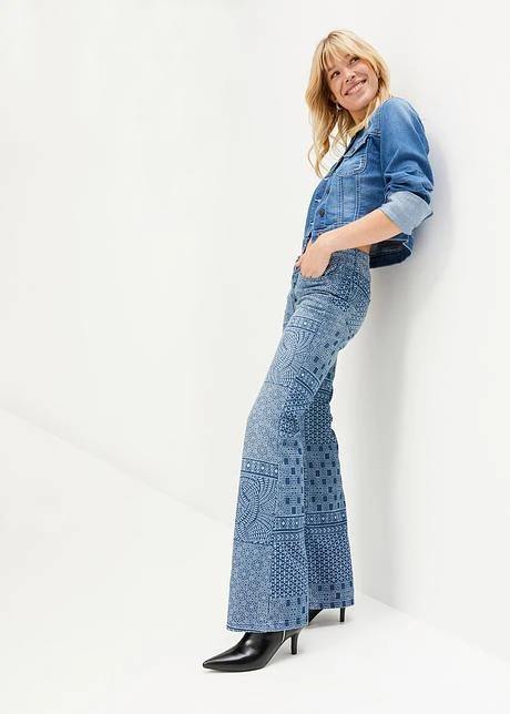 Rainbow Jean Flare Avec Mélange De Motifs 8 Rainbow Jean Flare Avec Mélange De Motifs – Image 8