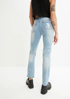 Rainbow Jean Straight Avec Effets Destroy -Mode Femme 23217705 tzByzvXZ