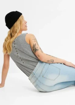 Rainbow Jean Super Skinny Raccourci -Mode Femme 23217737 1ONa9JaH