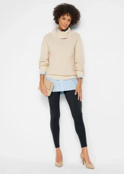 Legging Avec Taille Confortable Et Zips Décoratifs -Mode Femme 23219062 9Gxy6eXc