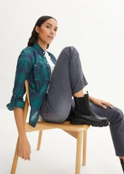 Jean Droit Mid Waist, Ultra Soft -Mode Femme 23221795 DGFB1Wgk