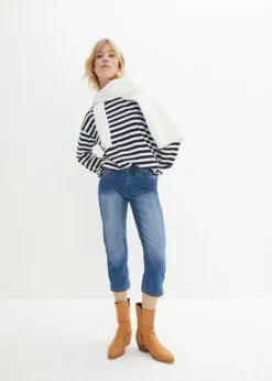 Corsaire En Jean Confort Stretch -Mode Femme 23222339 ZY8BH9v7