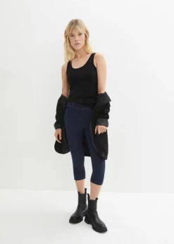 Legging Corsaire Imitation Jean -Mode Femme 23222381 traAH6R5