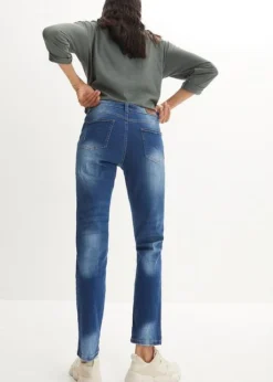Jean Boyfriend Mid Waist, Stretch -Mode Femme 23222575 yn6n3MDp