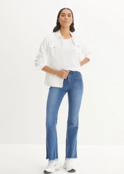 Jean Flared Taille Haute, Extensible -Mode Femme 23222713 wZ8NCXT3