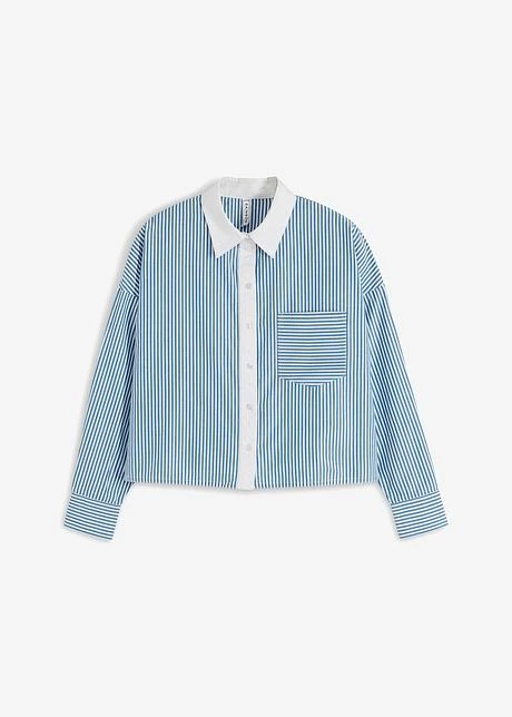 Rainbow Chemisier Avec Patte De Boutonnage Contrastante 1 Rainbow Chemisier Avec Patte De Boutonnage Contrastante