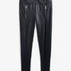 Pantalon PU étroit Avec Zips