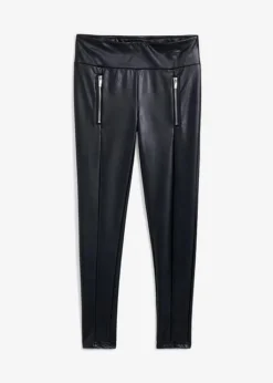 Pantalon PU étroit Avec Zips