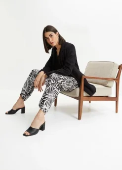 Pantalon En Satin Imprimé -Mode Femme 23224250 3FM7dBUV