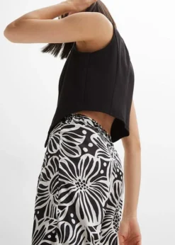 Pantalon En Satin Imprimé -Mode Femme 23224256 flzcxzy7