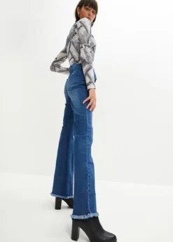 Rainbow Jean Flare Avec Base Effilochée -Mode Femme 23224597 RpFUxD3v