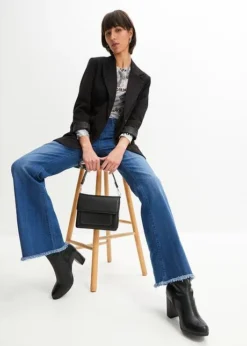 Rainbow Jean Flare Avec Base Effilochée -Mode Femme 23224625 NMRWKAfa