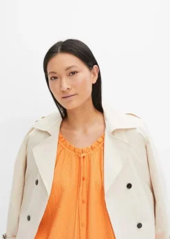 Blouse Ample Et Texturée à Volants, Forme Trapèze -Mode Femme 23225346 xVE3wZSQ