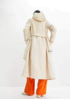 Manteau Trench à Capuche Amovible -Mode Femme 23226101 ZA93B6XE