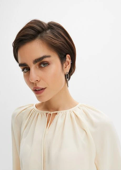 Tunique Manches 3/4 En Satin 5 Tunique Manches 3/4 En Satin – Image 5