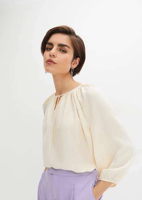 Tunique Manches 3/4 En Satin 2 Tunique Manches 3/4 En Satin – Image 2